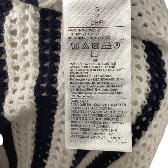 Gap Navy and White Knit Sweater - Picture 4 of 6